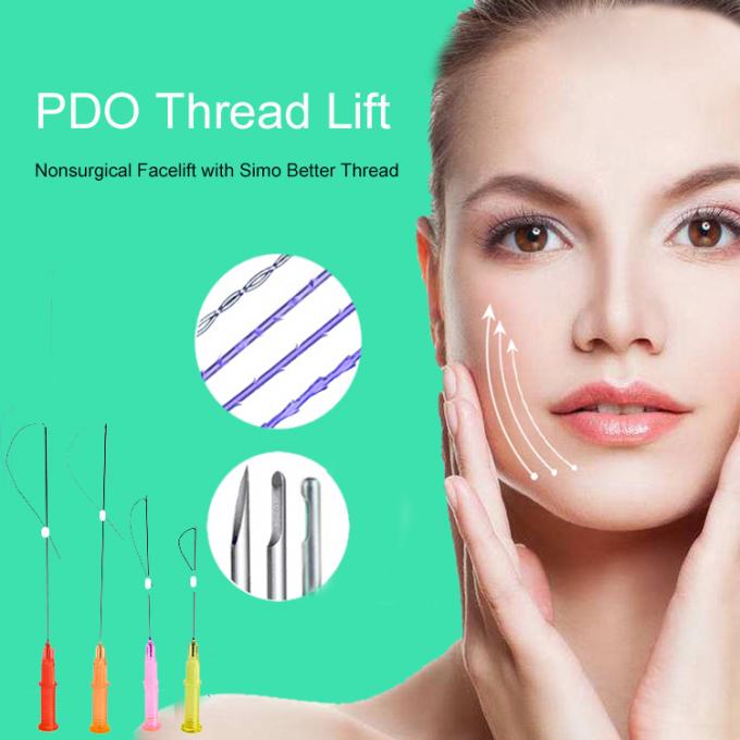 Biocompatible PDO absorbierbarer Faden-Aufzug Haut-Verjüngungs-des Monofaden-Aufzug-