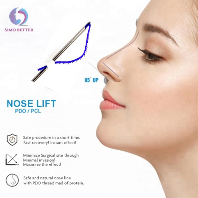 Nicht chirurgische Facelift-Faden-Verschönerungs-Nasen-L-förmige Nadel silikonumhüllt