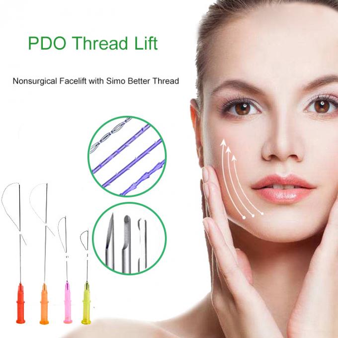 Faden-medizinischer nicht chirurgischer Facelift-Durchzug Haut Tinhtening PDO